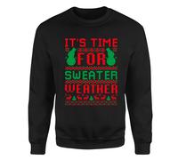 Its Time For Sweater Weather Christmas Holiday Family Sweatshirt Jumper