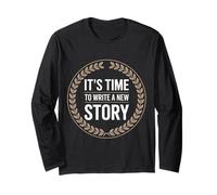 It's Time To Write A New Story Author Write Productive |- Maglia a Manica