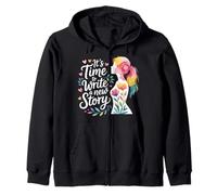 It's Time To Write A New Story - Felpa con Cappuccio