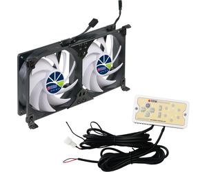 ITS Titan TTC-SC22(A)/V2+ doppio ventilatore da frigorifero 92x25mm IP55