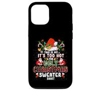 It's Too Hot For Ugly Christmas Sweater Santa Xmas Pajamas Custodia per iPhone 12/12 Pro