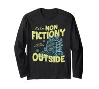 It's Too Non Fictiony Outside Book Lover Reader Bookish Maglia a Manica