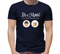 It's Un Match Birra T-Shirt - Tinder - Incontri - Love - Birre - Bere