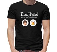 It's Un Match Birra T-Shirt - Tinder - Incontri - Love - Birre - Bere