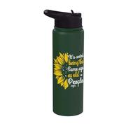 It's Weird Being The Same Age As Old People Women Funny Stainless Steel Insulated Water Bottle
