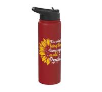 It's Weird Being The Same Age As Old People Women Funny Stainless Steel Insulated Water Bottle