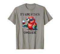 It's Wine O Clock Drinking Parrot Its 5 O'Clock Somewhere Maglietta