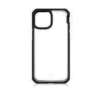 Itskins Custodia protettiva ibrida solida compatibile con iPhone 13 Pro Max, custodia ibrida sottile, anti-ingiallimento e resistente, antiurto, custodia per telefono militare, tinta unita, nero e