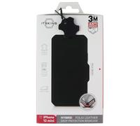 ITSKINS Hybrid Folio Pelle Portafoglio Custodia per Apple IPHONE 12 Mini - Nero