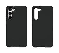 Itskins Hybrid R Silk Custodia protettiva per telefono compatibile con Samsung Galaxy S23 Ultra, custodia ibrida morbida e sottile, cover antiurto e custodia per telefono di grado militare, nero