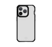 ITSKINS Protettiva ITHYBRIDSOLIDIP14PBK Cover per Apple iPhone 14 Pro, Trasparente