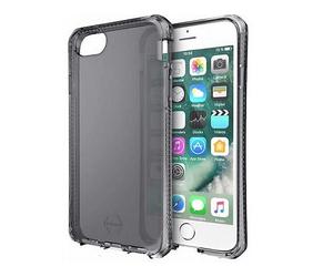 ITSKINS Protettiva ITSPECIP7B Cover per Apple iPhone SE 2022/SE/8/7/6S/6, Nero trasparente