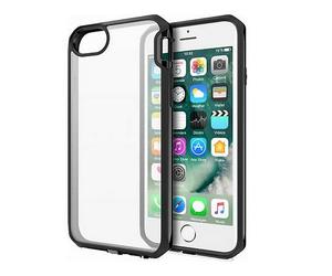 ITSKINS Protettiva ITSVENUMIP7BP Custodia per Apple SE 2020/8/7/6S/6, Nero, Trasparente