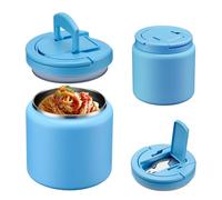 Itslife Thermos per Alimenti 760ml, Contenitore Termico per Alimenti con Cucchiaio, Thermos per Alimenti di Acciaio Inossidabile per Caldi e Freddi, Lunch Box per Picnic, Scuola e Ufficio, Blu