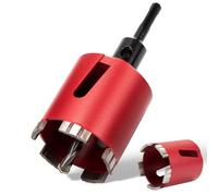 ITSOGOO 82 mm Corona Diamanta Carottaggio,Adattatore M16 SDS-Plus + Punta Centraggio+Cuneo di Estrazione,Diamond Core Drill Bit,Sega a Tazza Fresa Carotatrice per Cemento,Calcarea,Arenaria,Muratura