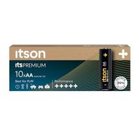 ITSON, AA Premium batterie alcaline, confezione da 10, consigliate per fotocamere, controller di gioco, LR6IPR/10CP