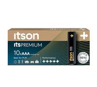 ITSON, AAA Premium batterie alcaline, confezione da 10, consigliate per fotocamere, controller di gioco, LR3IPR/8CP