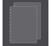 ITSYHPRO Copertina in PP con lettere discbound (1 set/2 pezzi) compatibile con Circa Arc TUL e Happy Planner (super trasparente, lettera)