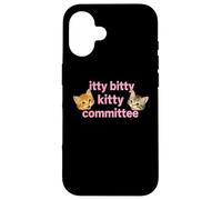 Itty Bitty Kitty Committee Cute Cat Lover Tee and more Custodia per iPhone 16