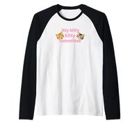 Itty Bitty Kitty Committee Cute Cat Lover Tee And More Maglia con Maniche Raglan