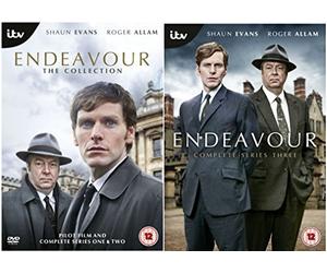ITV Complete Endeavour 1-3 : Pilot & Complete Series 1, 2 & 3 DVD Collection + Extras : Creating Endeavour - the next chapter of Colin Dexter's legacy + Spires, ashtrays, quads and pastels - shooting Endeavour's Oxford + by Shaun Evans