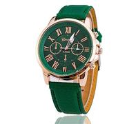 ITVIP Doppio Strato letterale Orologio Cintura in Pelle Numeri Romani Falsi Tre Occhi comporre Orologi al Quarzo Maschili e Femminili (I)