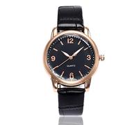 ITVIP Moda popolare bordi e angoli multilaterali Specchio Orologi al quarzo Festival di bambù Grano Cinturino in pelle Orologio femminile (B)