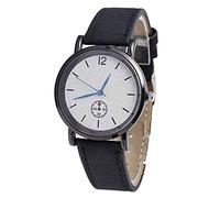 ITVIP Orologio al quarzo moda donna Orologio da donna casual minimalista con cinturino in pelle smerigliata (Nero)