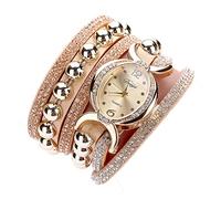 ITVIP Orologio da donna, Personalità intarsio diamante smussatura Bracciali tavolo Fascia per rivetti strass Andare in giro Orologio in lega di moda (B)