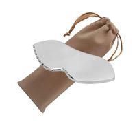 ITXIYC Gua Sha, strumento per massaggio facciale, strumento per scolpire la mascella, strumento per scolpire il viso, strumento per la cura della pelle, in acciaio inox, con custodia da viaggio