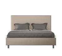 ITYHOME Letto Focus 160x190 rete e contenitore tortora