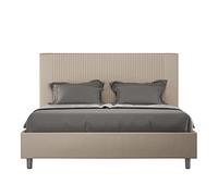 ityhome Itamoby Letto Matrimoniale Goya 160X190 Rete e Contenitore Tortora - beige Legno lavorato VE1619GOYA023-CT
