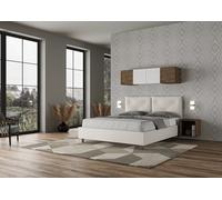 Ityhome Letto matrimoniale Appia in similpelle da 160 cm