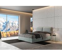Ityhome Letto matrimoniale Mados in tessuto Aragona 7 da 160 cm
