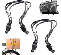 iTYOOS 2 Pezzi Elastico Portapacchi Bicicletta, 3 in 1 Cinghia da Bicicletta con Ganci, Corda Elastica per Bicicletta, Cinghie Moto Bagaglio per Trasporto Trasloco Campeggio 68CM