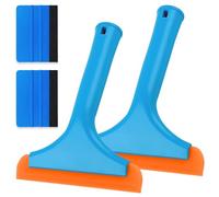 iTYOOS 2 Pezzi Spatola Gomma Tergivetro, Tergicristallo per Doccia, Tergivetro per Lavavetri, Tergipavimentò con 2 Pezzi Spatola per Installazione da Window Film Car, Tinta Finestra