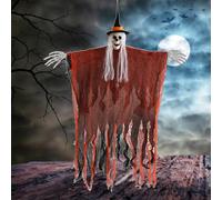 iTYOOS Halloween Appeso Scheletro Fantasma, Halloween Decorazione Cranio, Halloween Appeso Fantasma, Grim Reapers Puntelli, Teschio Garza Smorfia Fantasma Appeso, Decorazione di Halloween