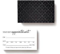 ITZAMNA - Biglietti per appuntamenti Your Next Appuntamento Geometria Design Moderno Biglietto per Salone Trucco Artista Parrucchiere Nail Beauty Therapy Dentista Pet Care Confezione da 100