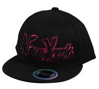 ITZU YOUTH KIDS Cappello Snapback Con Bordo Glitter New York Script NY Unisex