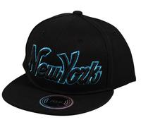 ITZU YOUTH KIDS Cappello Snapback Con Bordo Glitter New York Script NY Unisex