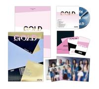 ITZY - ITZY - [GOLD] (STANDARD Ver. - LIGHT GOLD) Out Box + CD-R + Photobook + Photocard + Postcard + Folding Poster + 2 Pin Badges + 4 Extra Photocards