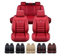 ItZza Auto Coprisedili Set per Volkswagen VW Caddy V 2020 2021 2022 2023 2024 Pelle Custom Fully Surround Car Seat Cover Protezioni Accessori,Redstyle