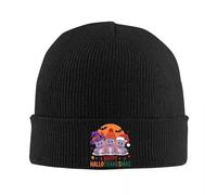 IUAOUADA Cappello Invernale Unisex Buon Halloween Natale Moo Deng Baby Hippo Knit Cappello Cappello Ecappello Inverno Cappello Hip Hop Unisex Caldo per Uomini Donne Regali Regali