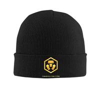 IUAOUADA Cappello Invernale Unisex Crypto Com Coin Cryptocurrency Cappelli d'oro Cappelli Autunno-Inverno Skullies Berretti Nuovi Cappelli Unisex in Acrilico Regalo