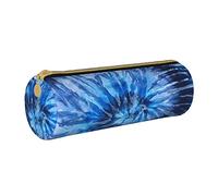 IUBBKI Astuccio in pelle BlueSeaTieDyeHipster Holder Pouch Box Organizer per borsa per trucco con cerniera per ufficio scolastico