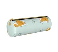 IUBBKI Astuccio in pelle ShibaInuAkitaFunny Holder Pouch Box Makeup Bag Organizer con cerniera per ufficio scolastico