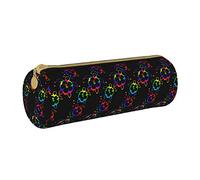 IUBBKI Astuccio in pelle TropicalHawaiianTieDyeTurtles Holder Pouch Box Makeup Bag Organizer con cerniera per ufficio scolastico