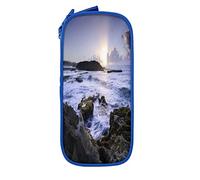 IUBBKI Astuccio per matite Borsa per matite Puerto Rico Beach Borsa per matite di grande capacità Organizzatore per penne Astuccio per matite Scuola universitaria per ragazzi e ragazze