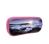 IUBBKI Astuccio per matite Borsa per matite Puerto Rico Beach Borsa per matite di grande capacità Organizzatore per penne Astuccio per matite Scuola universitaria per ragazzi e ragazze