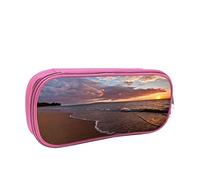 IUBBKI Astuccio per matite Borsa per penne Beach Sunset Borsa per matite di grande capacità Organizzatore per penne Astuccio per matite Scuola universitaria per ragazzi e ragazze